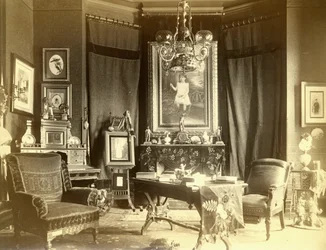 Studie im H. Clay Pierce Wohnsitz, 3813 Washington Avenue